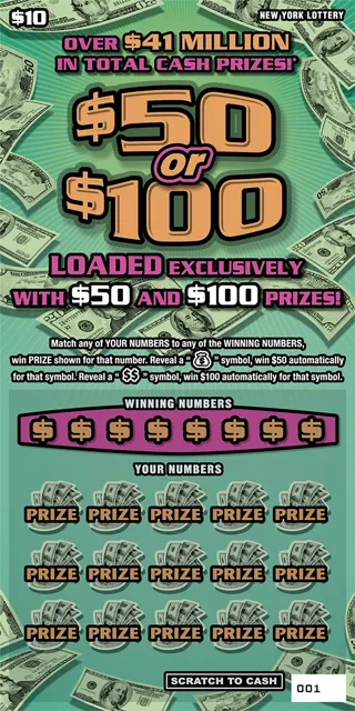 $50 OR $100 ticket