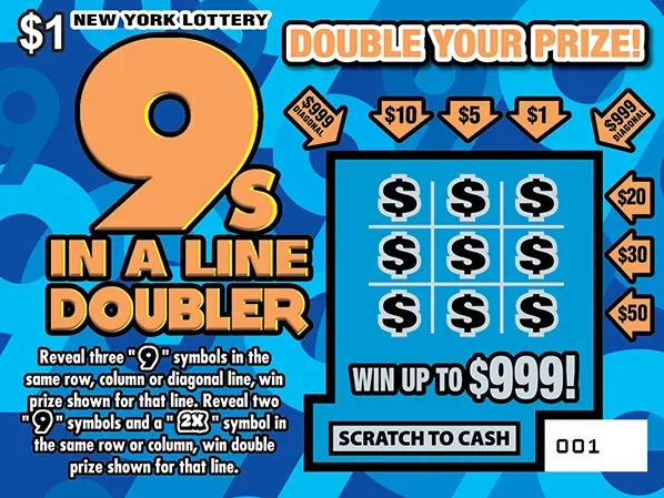 9S IN A LINE DOUBLER ticket