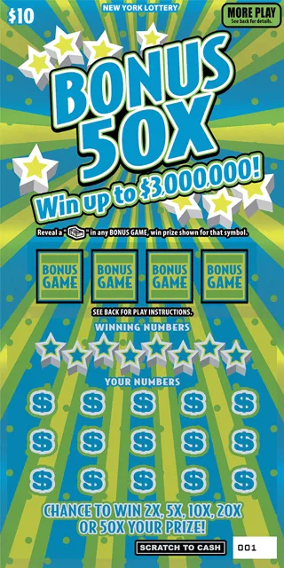BONUS 50X ticket