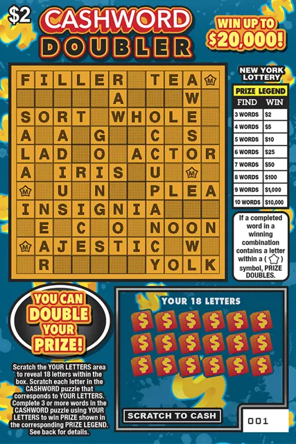 CASHWORD DOUBLER ticket