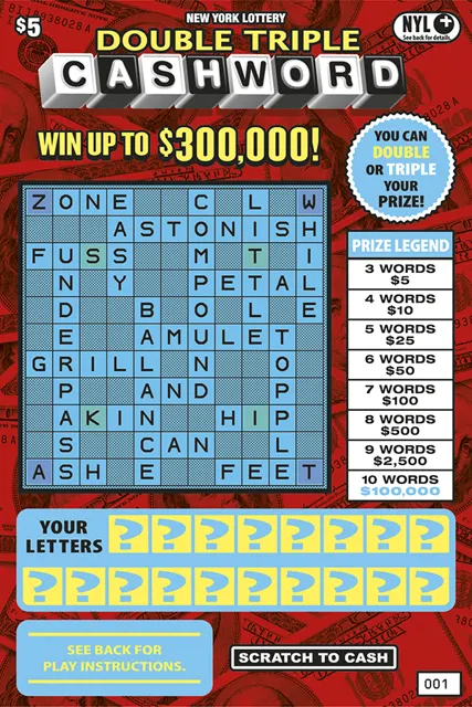 DOUBLE TRIPLE CASHWORD ticket