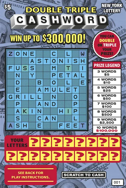 DOUBLE TRIPLE CASHWORD ticket