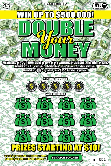 DOUBLE YOUR MONEY ticket
