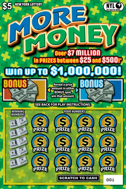 MORE MONEY ticket