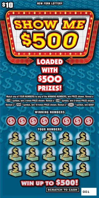 SHOW ME $500 ticket