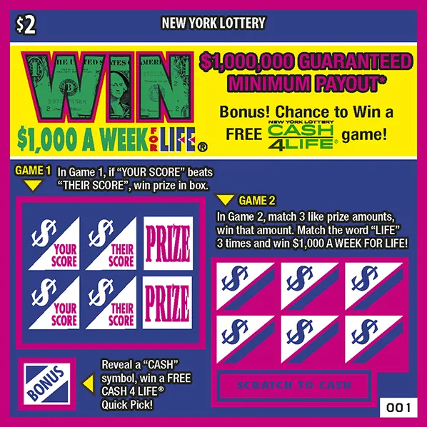 Win for Life ticket