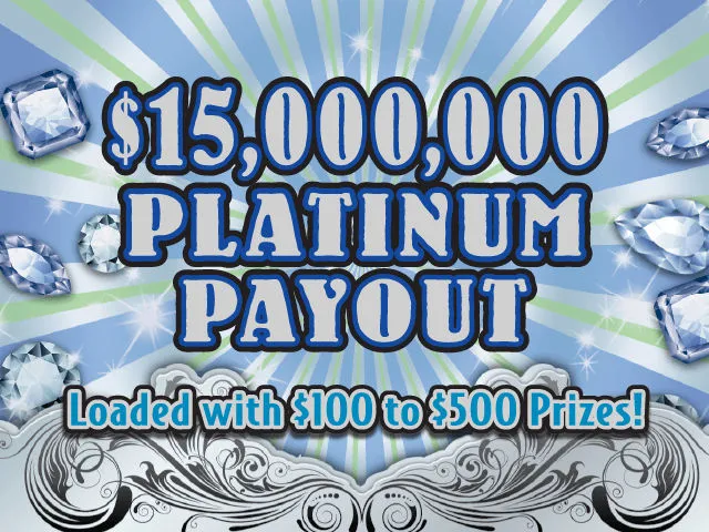 $15,000,000 PLATINUM PAYOUT ticket