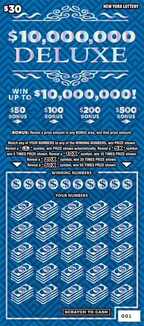 $10,000,000 DELUXE ticket